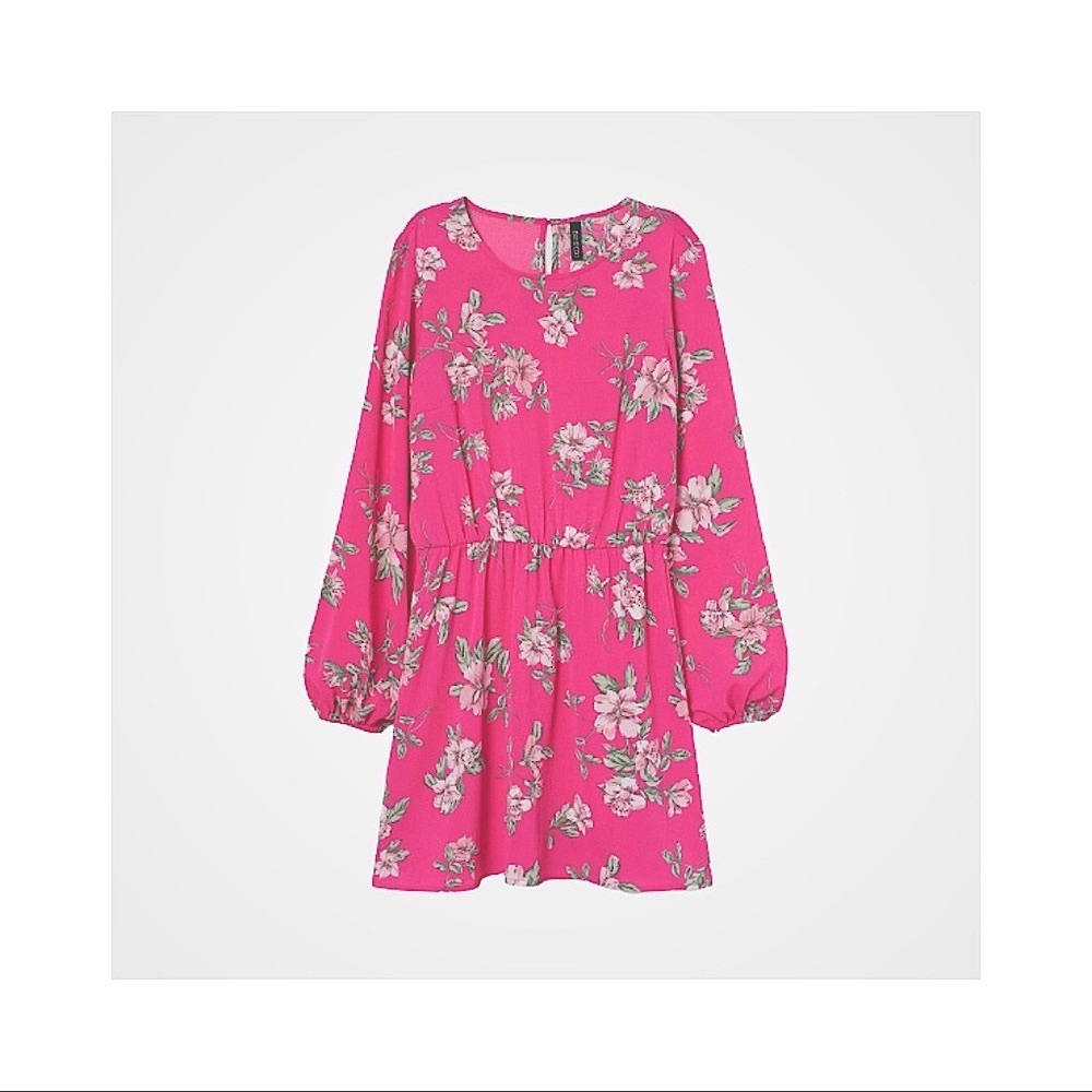 🆕H&M | pink floral sheath dress 🌸